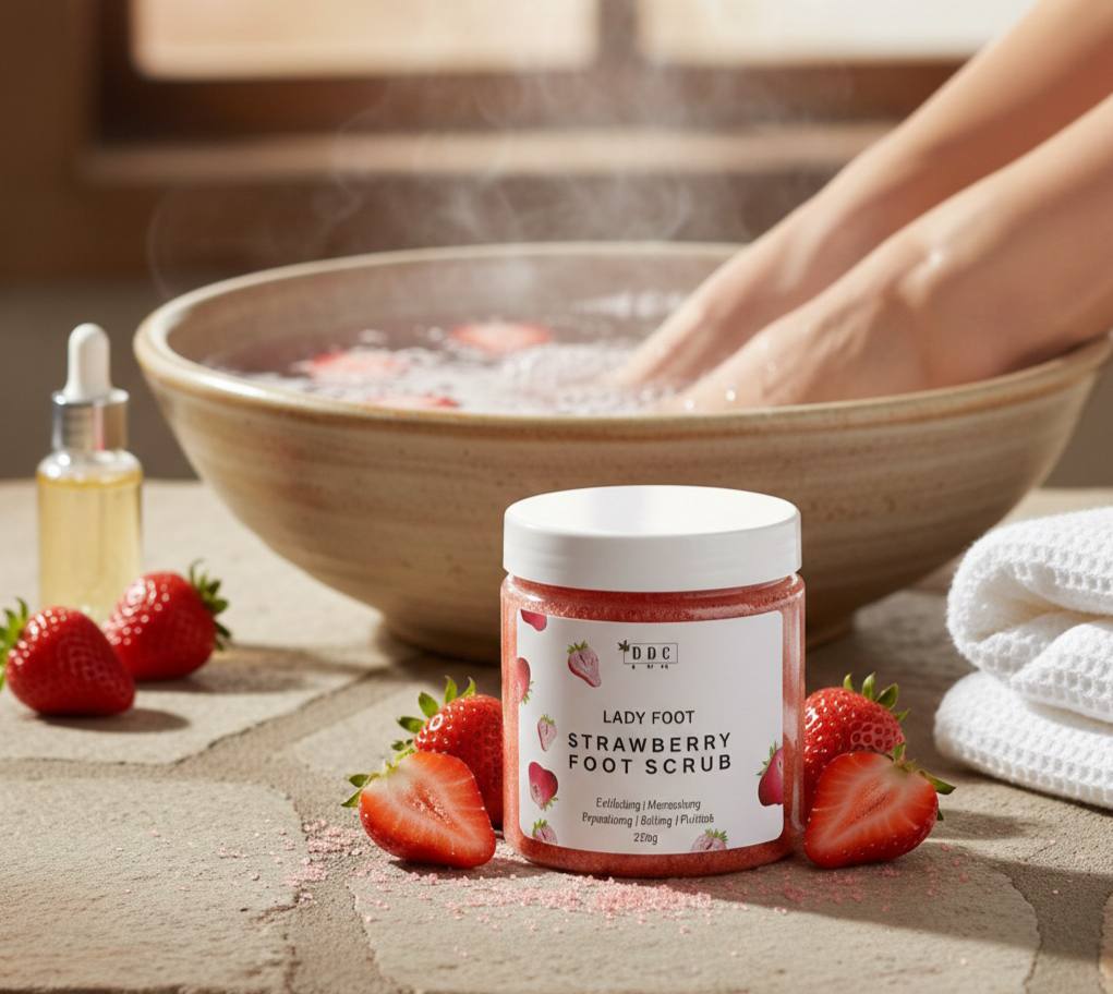 Lady Foot Strawberry Scrub