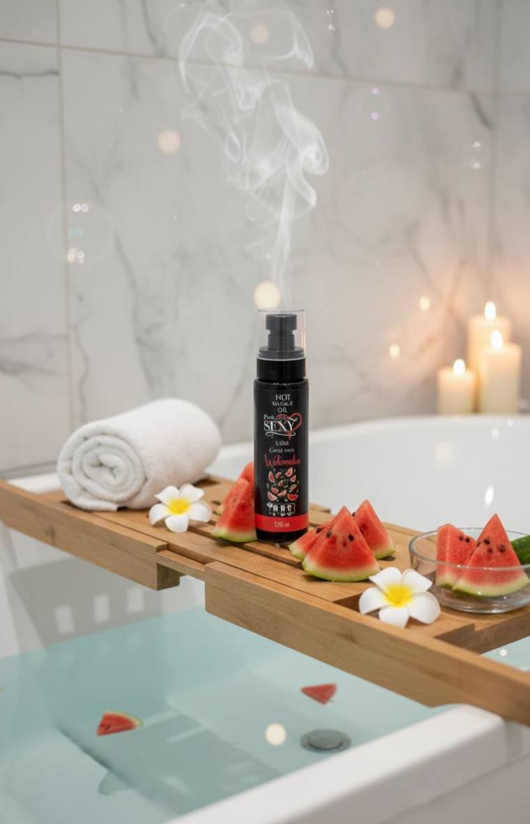Watermelon Hot Massage Oil - (For Married Couples Only)