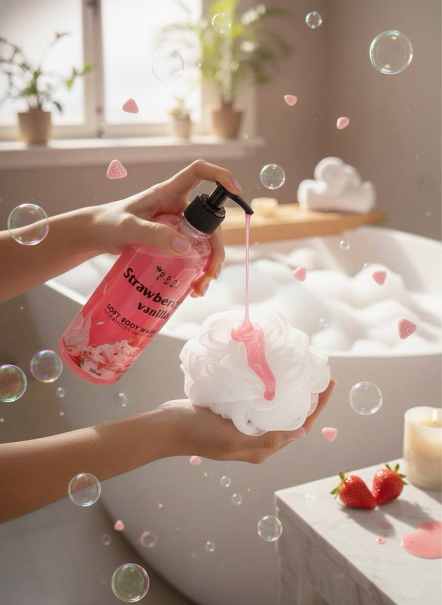 Strawberry Vanilla Soft Body Wash