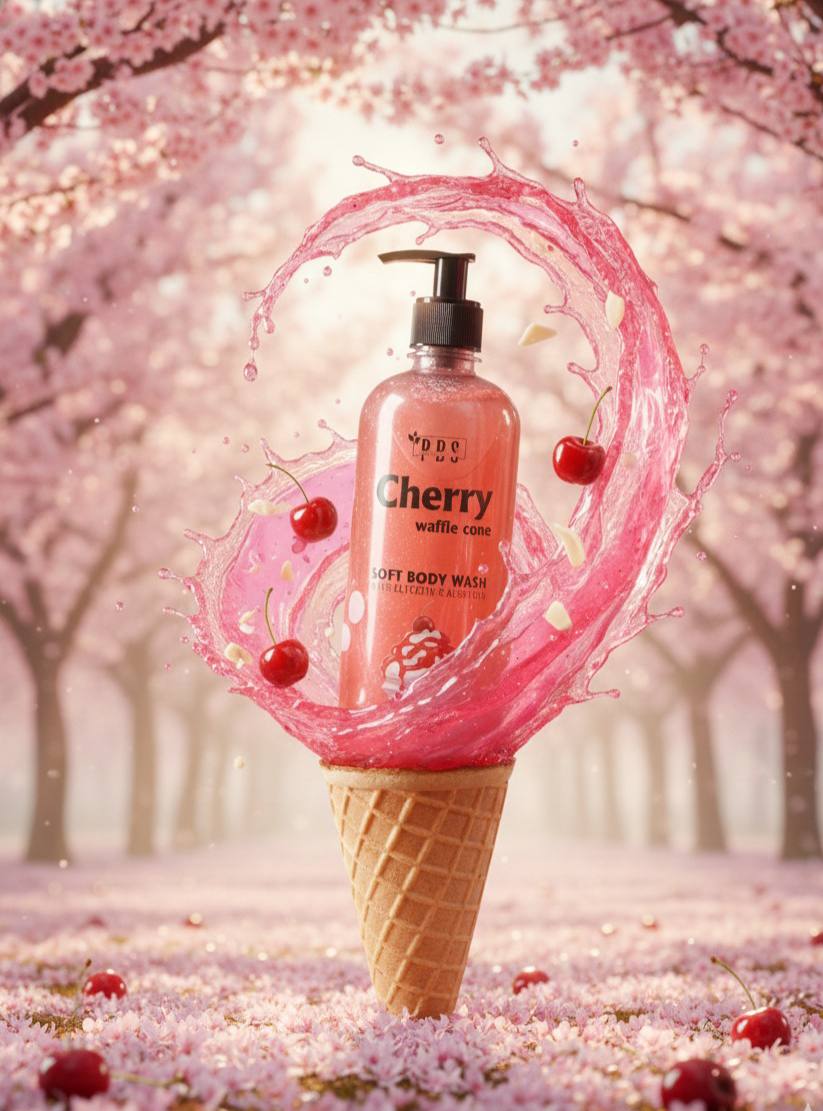 Cherry Waffle Cone Soft Body Wash