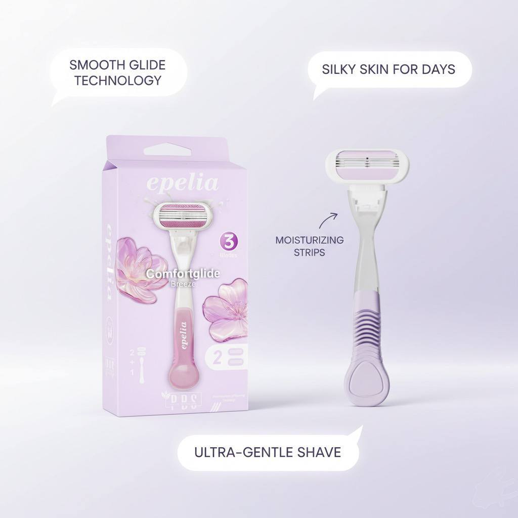 شفرة Epelia Comfortglide Breeze – نعومة تدوم بدون تهيّج