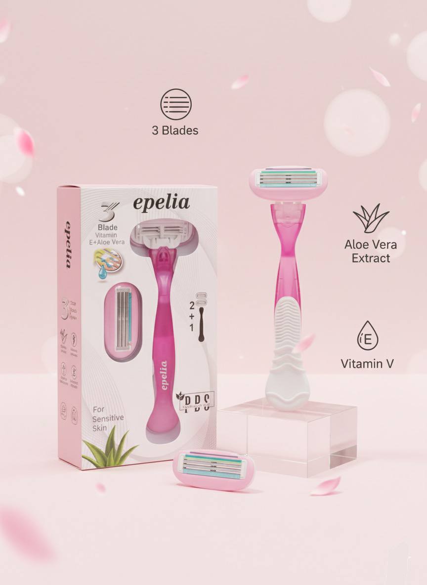شفرة Epelia ثلاثية الشفرات للبشرة الحساسة