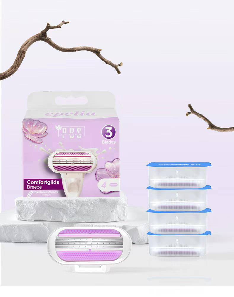 غيارات شفرة epelia Comfortglide Breeze – 3 شفرات بنعومة مرطِّبة