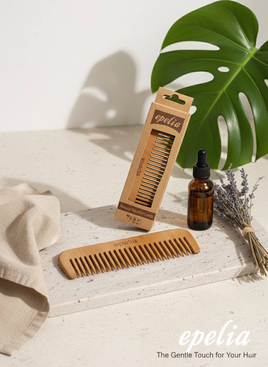 Epelia Wooden Hair Comb