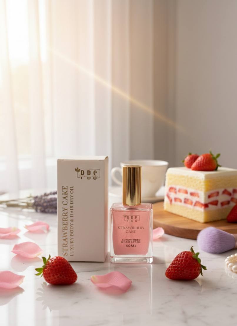 زيت الجسم والشعر الجاف PBS – Strawberry Cake