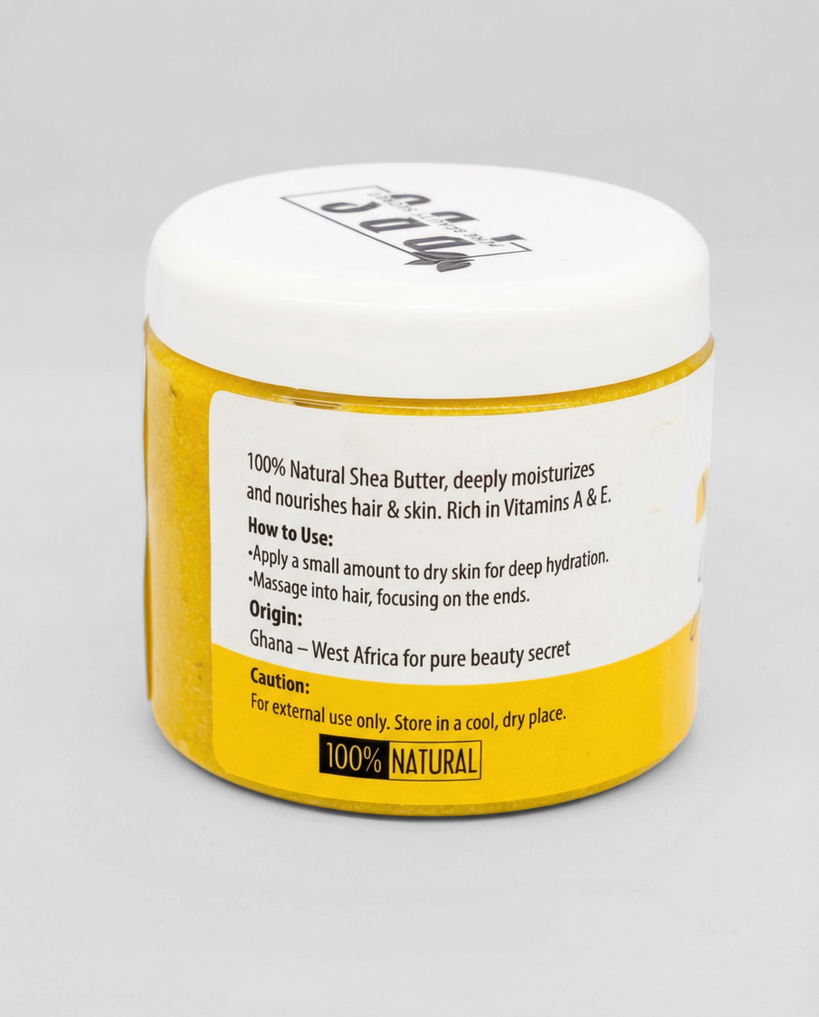 زبدة الشيا الصفراء الطبيعية