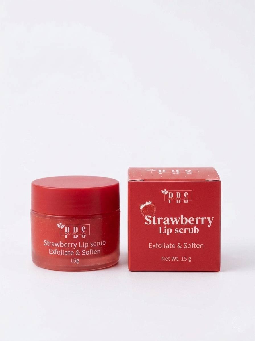 سكراب الشفايف بالفراولة