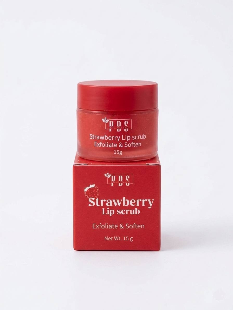 سكراب الشفايف بالفراولة